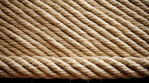 Intricate Rope Close-Up: A Study in Contrast and Illusion
