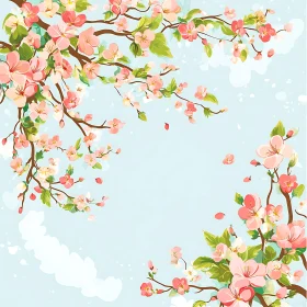 Spring Blossoms in Pastel Colors