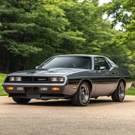 Timeless Retro Car in Nature Setting