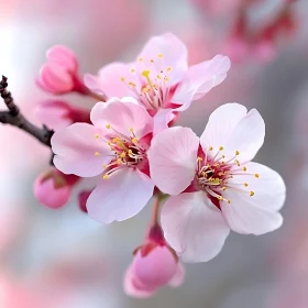 Cherry Blossom Flower Close-Up