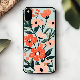 Stylish Botanical Patterned Phone Cover