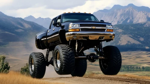 Robust Monster Truck in Rugged Terrain