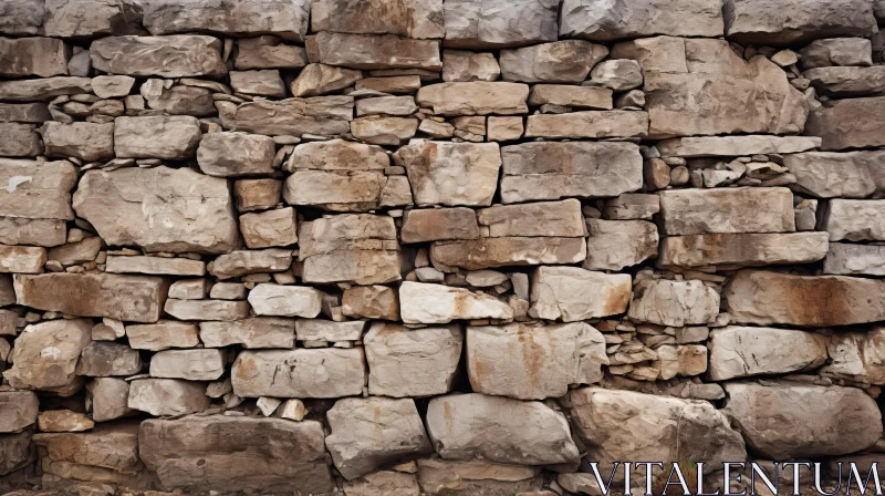 Ancient Greek Stone Wall - Matte Photo of Formalist Aesthetics AI Image
