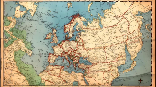 Vintage European and Russian Cartography