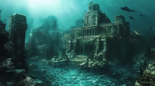 Submerged Ancient Temple Complex