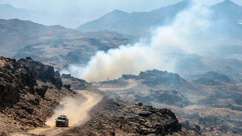 Off-Road Expedition in a Smoky Mountain Range