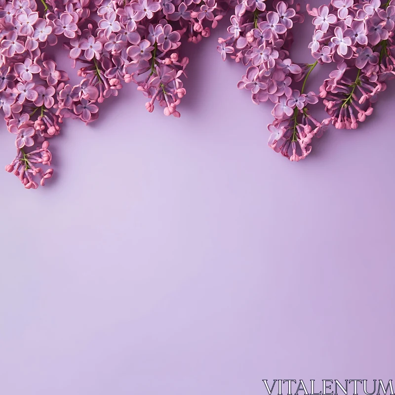 AI ART Elegant Spring Lilac Blooms