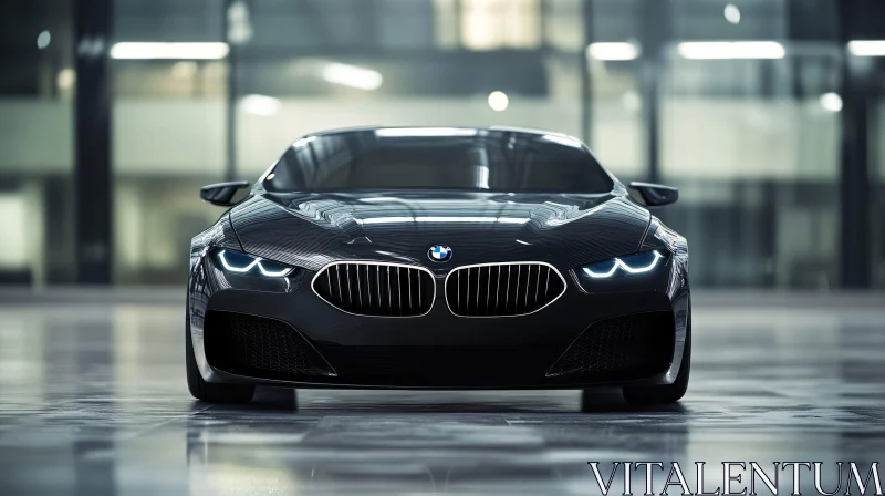 Luxury Modern Automobile Front View AI Image