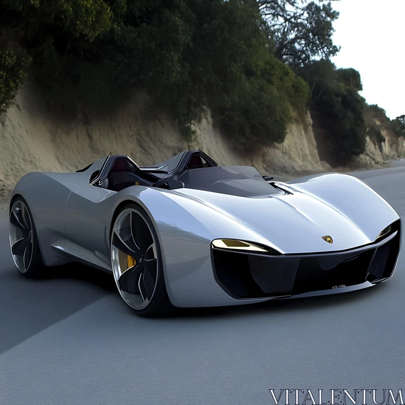 Luxury Convertible Sportscar Performance AI Image