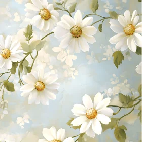 Serene White Daisy Floral Arrangement