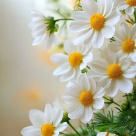 Close-up of Daisies in a Soft, Blurred Background