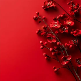 Elegant Red Flowers Arrangement