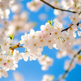 Delicate Cherry Blossoms During Springtime