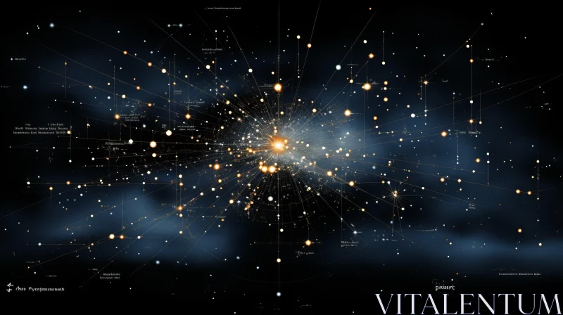 Universe Diagram: A Stellar Assemblage in Cinema4D AI Image