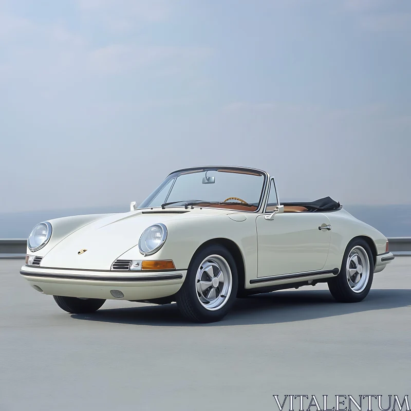 Classic Open-Top Convertible with Elegant Design AI Image