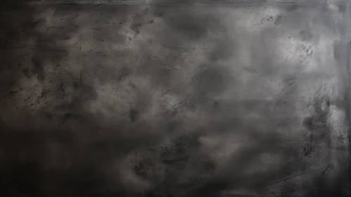 Abstract Ethereal Cloudscape Painting in Black and Gray