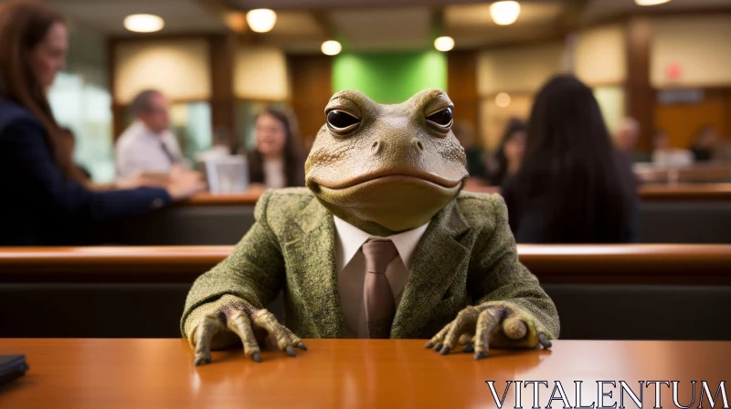 Legal Toad in Green Academia | A Studyplace Spectacle AI Image