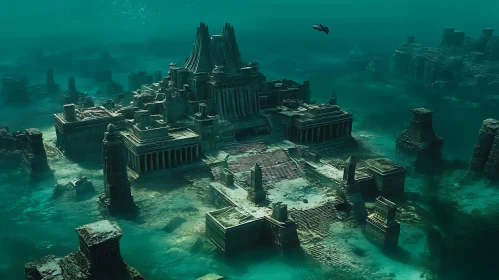 Submerged Ancient Temple