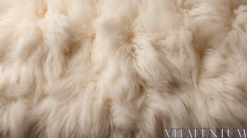 Close Up Image of Luxurious White Fur - Fashion Detail AI Image
