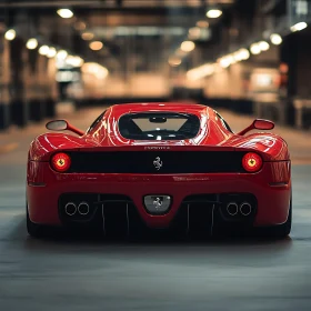 Ferrari Supercar in Modern Indoor Ambiance