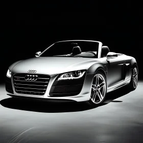 Luxury Silver Convertible Car
