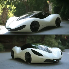 Innovative Modern Car in Nature