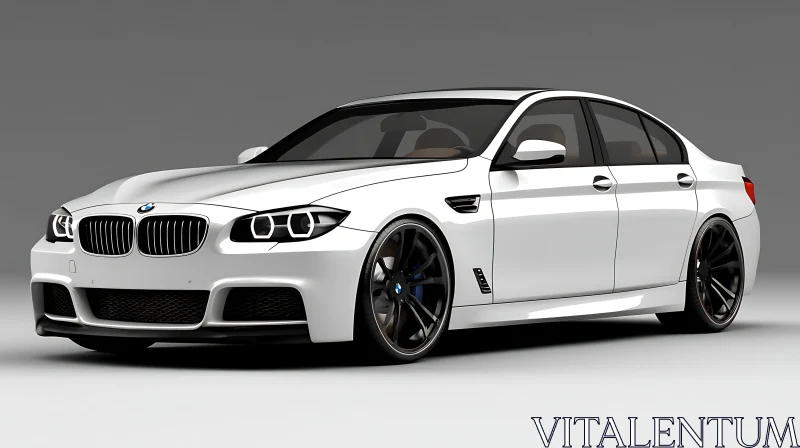 Modern White Sports Car with Elegant Design Modern White Sports Car with Elegant Design