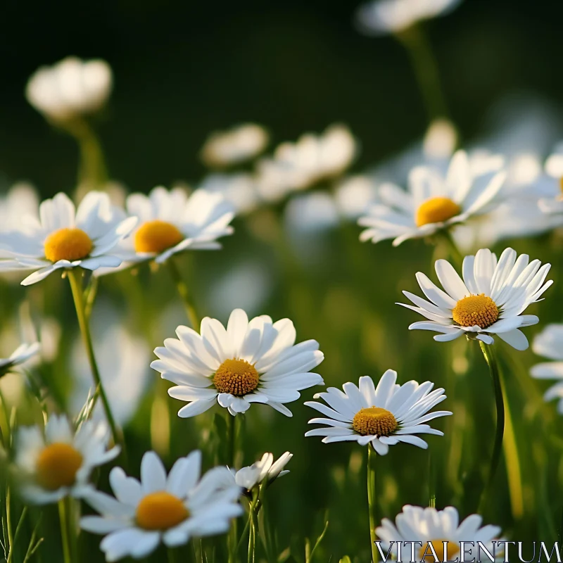 Blooming Field of Daisies AI Image