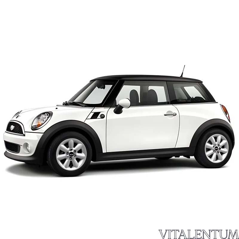 Sleek Mini Cooper Car Design AI Image