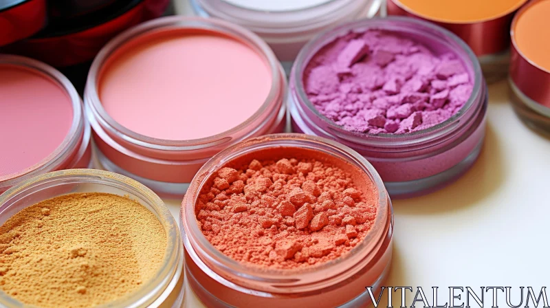 AI ART Colorful Makeup Powders: Creative and Colorful Cosmetics