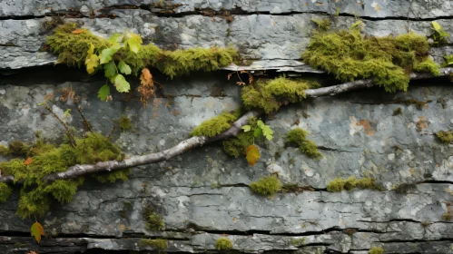 Ivy Thriving on Rock: A Showcase of Nature's Resilience