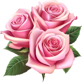 Exquisite Pink Roses Floral Arrangement