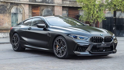 Matte Black Luxury Sports Car