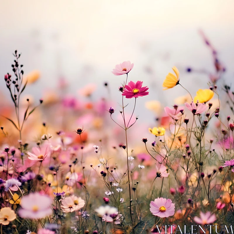 AI ART Enchanting Meadow of Wildflowers