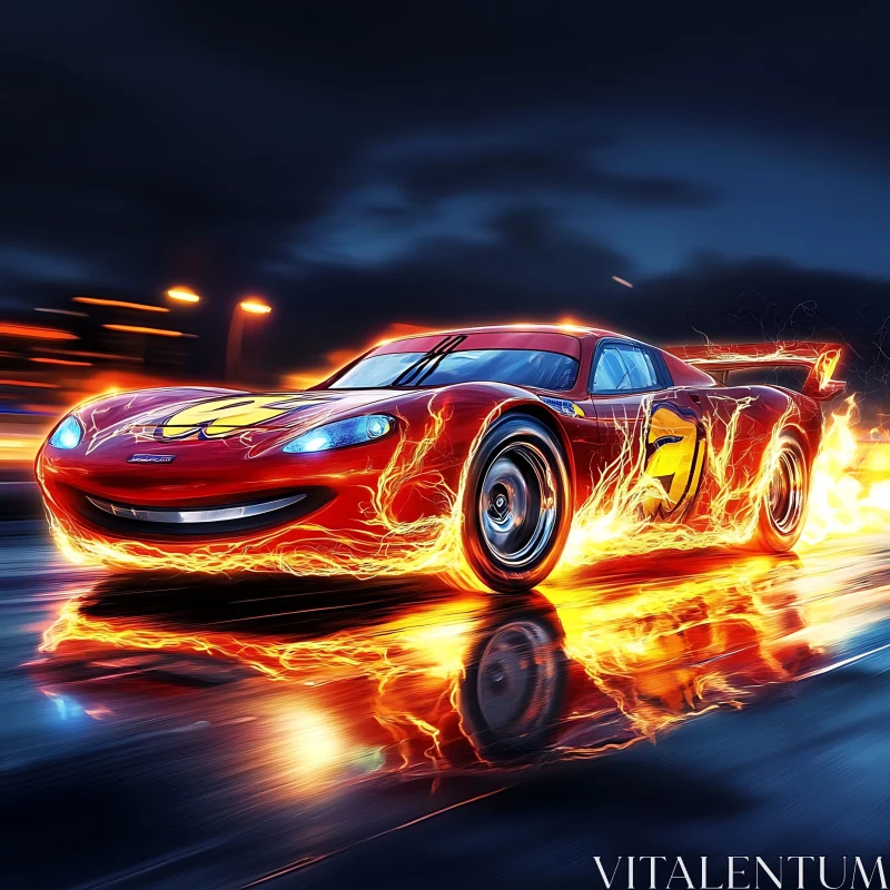 Luminous Red Racer