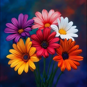 Colorful Daisy Bouquet