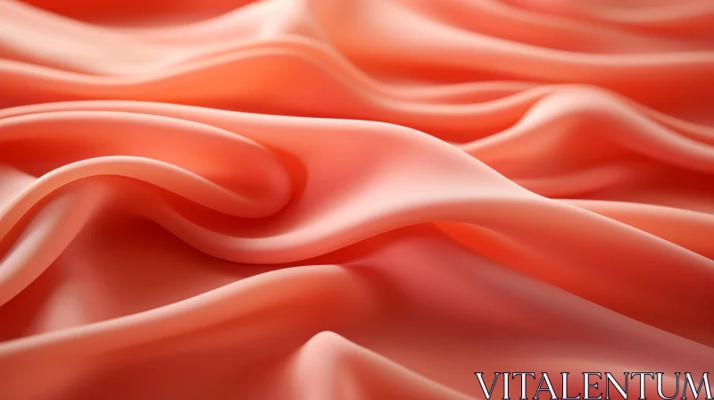 Coral Silk Background - An Abstract Cinema4D Rendering AI Image