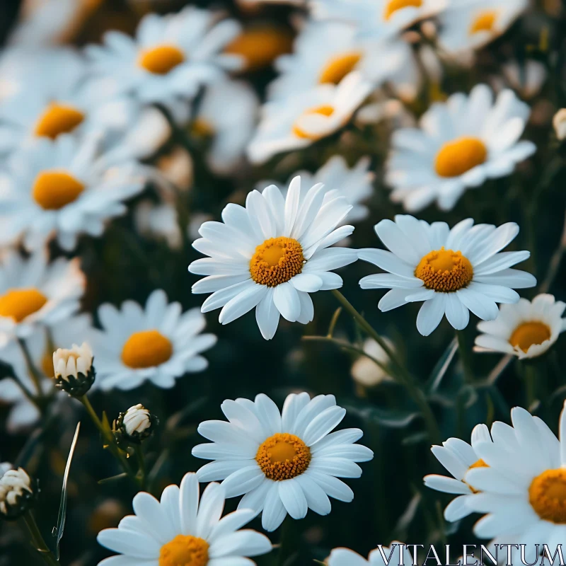 AI ART Serene Field of White Daisies