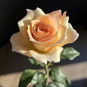 Peach Rose Bloom - Detailed Floral Image