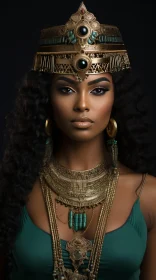 Captivating African Beauty in Ancient Egyptian Attire