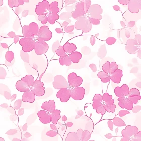 Romantic Pink Blossom Pattern