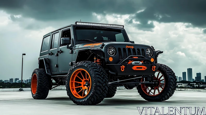 Modified Jeep with Off-Road Features Modified Jeep with Off-Road Features