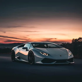 Luxury Supercar at Sunset