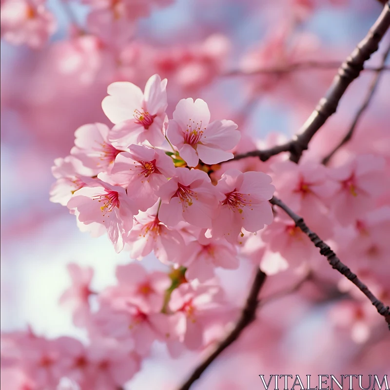 Cherry Blossoms Spring Bloom AI Image