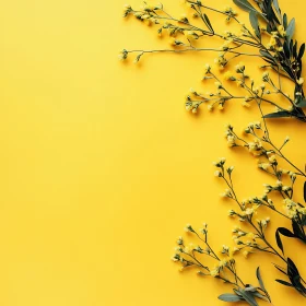 Floral Composition with Yellow Flowers