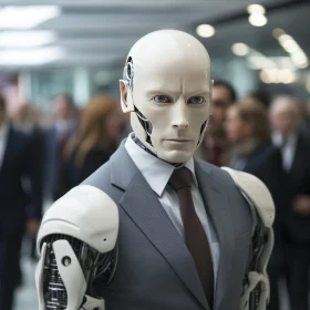 Business Robot in Suit: A Fusion of AI and Humanity