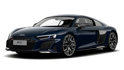High-Performance Dark Blue Sports Car