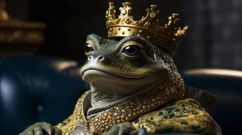 King Frog in Crown: A Study in Scale and Detail