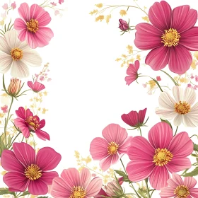 Beautiful Pink Floral Digital Art