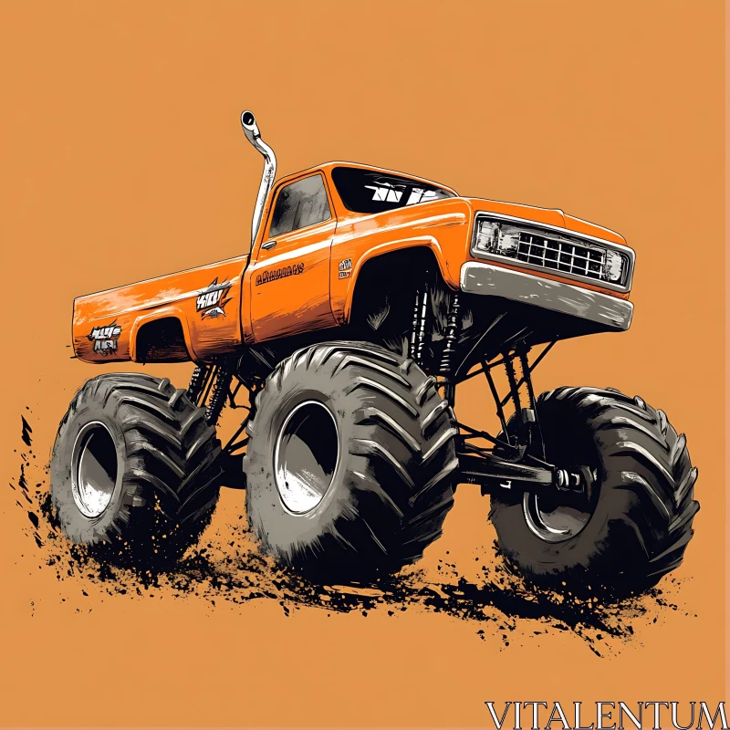 Powerful Off-Road Monster Truck AI Image